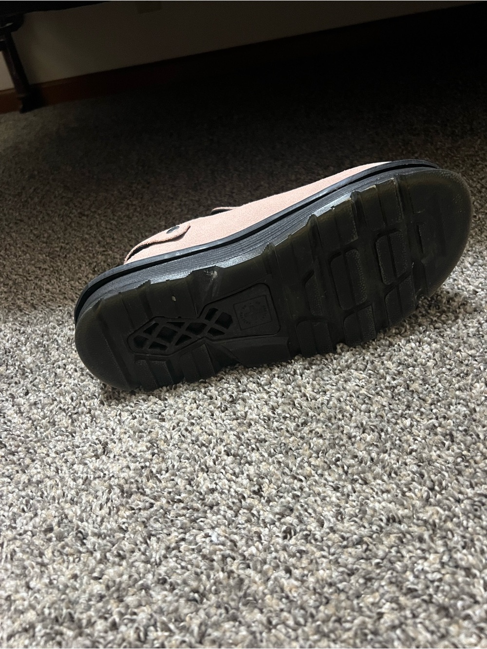 Dr. Martens Women’s Pale Pink Suede Slip-On Loafers - Picture 11 of 14